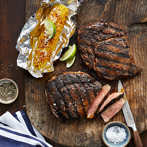 Grilled Spice-Rubbed Steak with Mexican Corn | Reynolds Brands