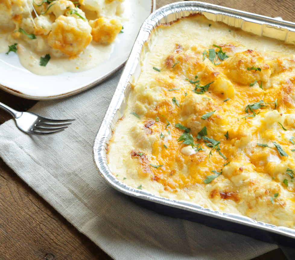 Roasted Cauliflower with Cheese Sauce | Reynolds Brands