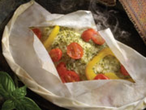 snapper fish in parchment paper