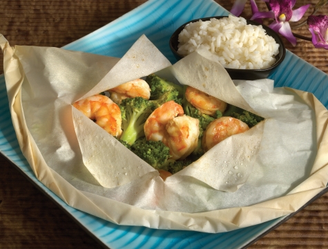 ginger shrimp en papillote