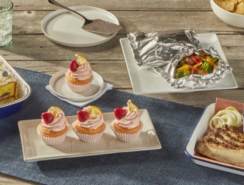 Tablescape of summer foods