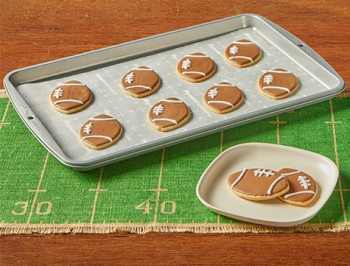 Football Sugar Cookies