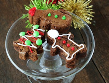 Holiday Shape and Christmas Tree Brownies