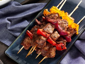 Grilled Beef &amp; Pepper Kabobs