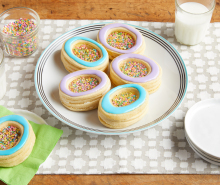 Stained Glass Easter Egg Cookies