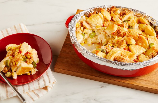 FAST FOOD CHICKEN AND BISCUIT STUFFING