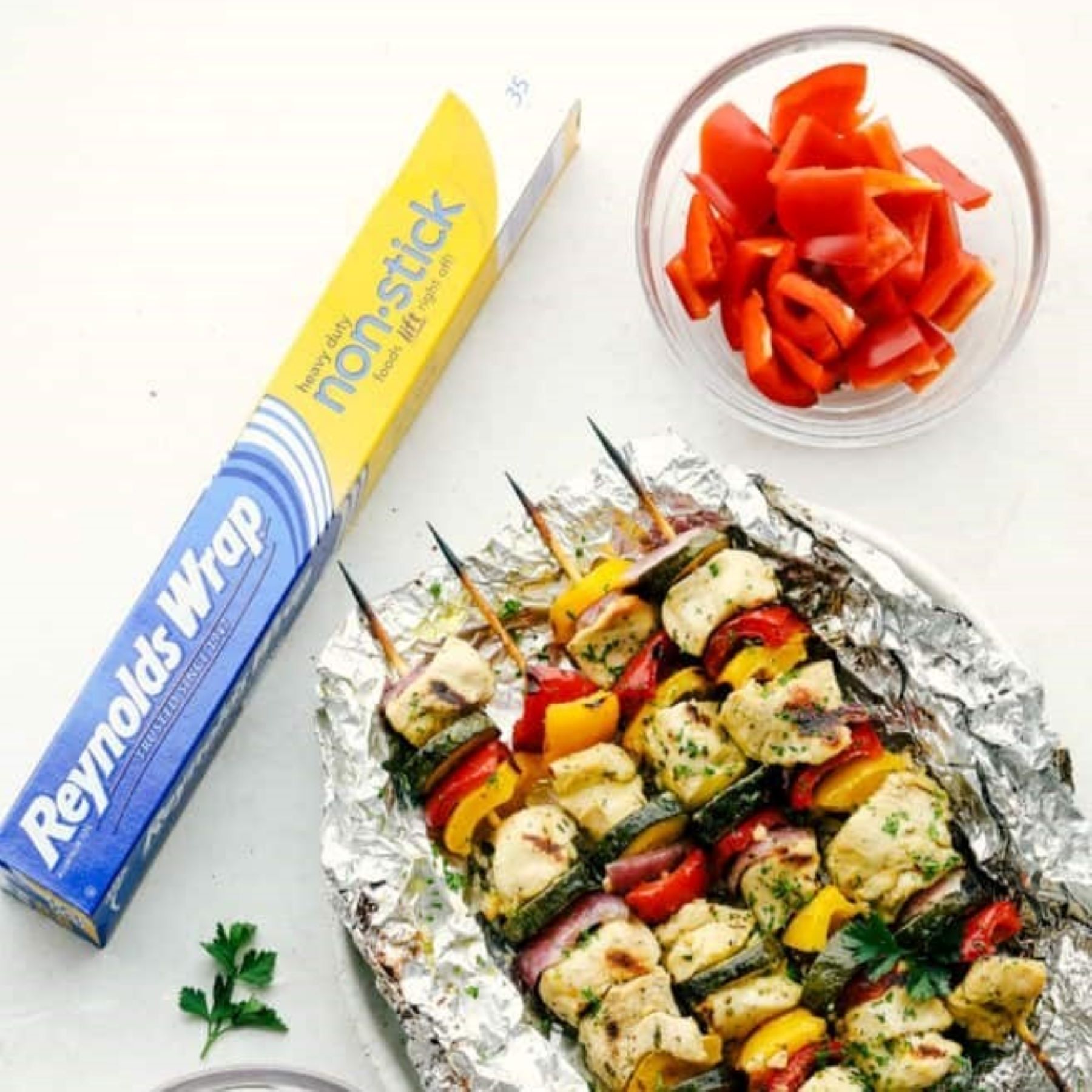 Garlic Ranch Chicken Skewers | Reynolds Brands