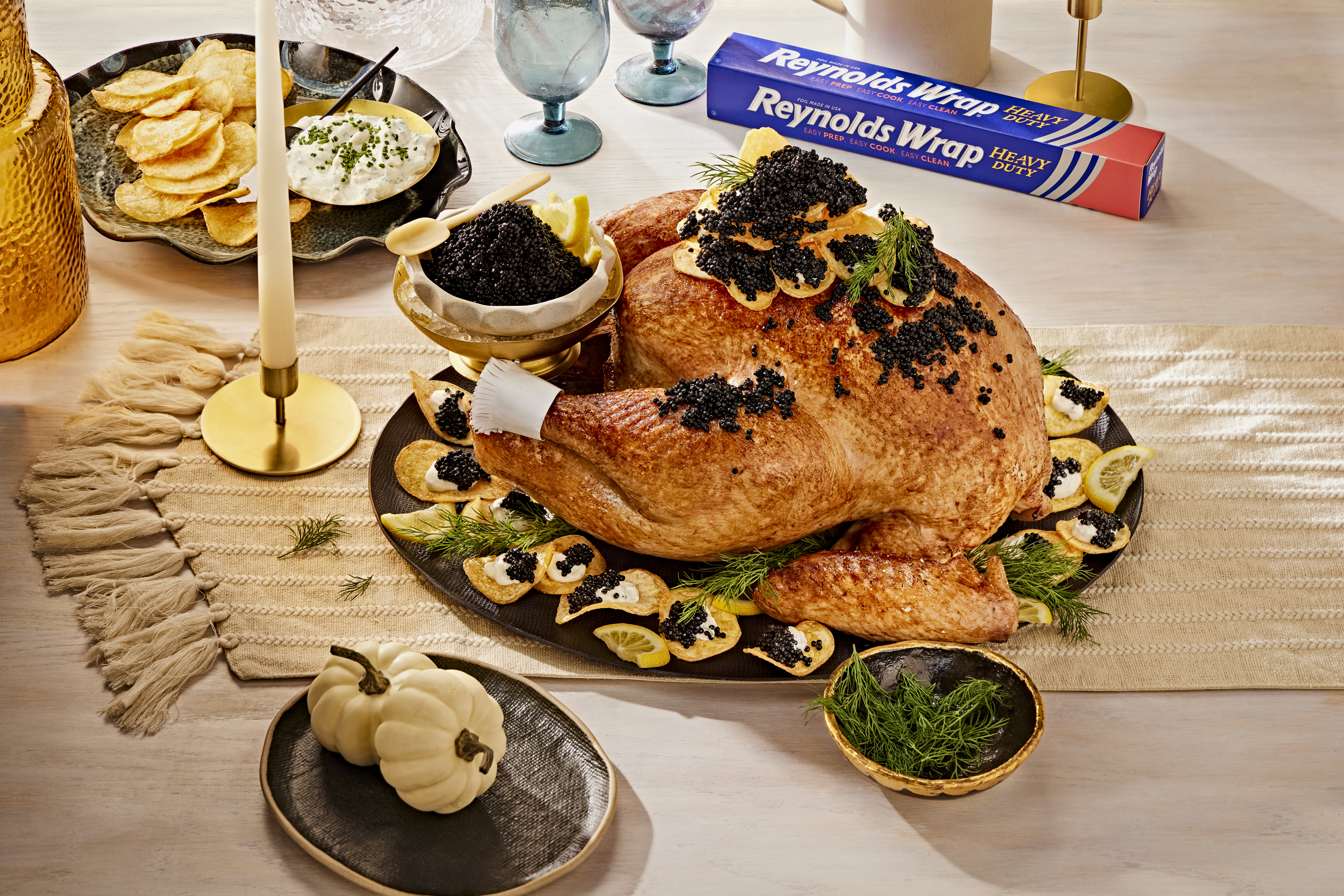 Crème de la Caviar Turkey Recipe | Reynolds Brands