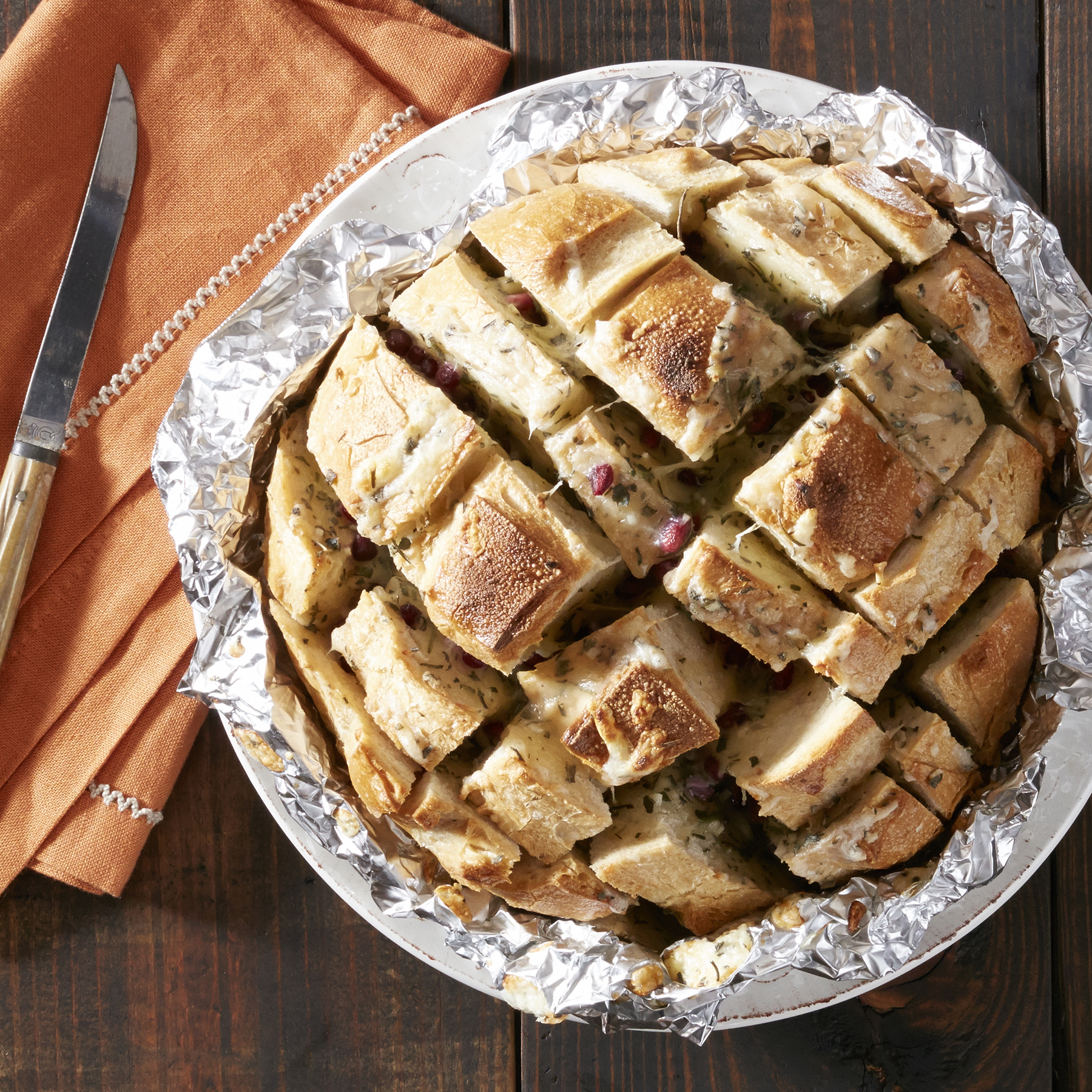 Herb and Pomegranate Pull-Apart Bread | Reynolds Brands