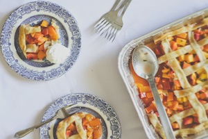 Easy Peach Cobbler with Meyer Lemon & Basil | Reynolds Brands