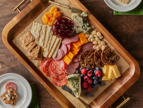 appetizers on parchment paper