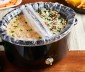 Two Dip Divider on a cooking pot