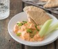
Slow Cooker Buffalo Chicken Dip with Celery and Pita
