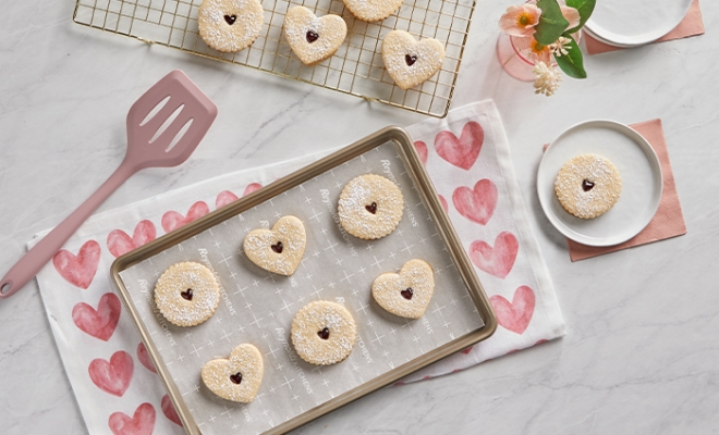 
Jam Filled Valentine's Cookies
