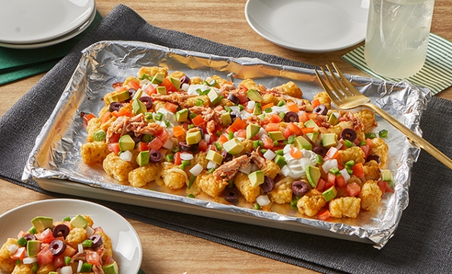 
Loaded Tater Tot Nachos
