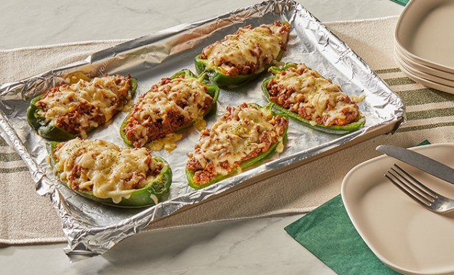 
Stuffed Poblano Peppers
