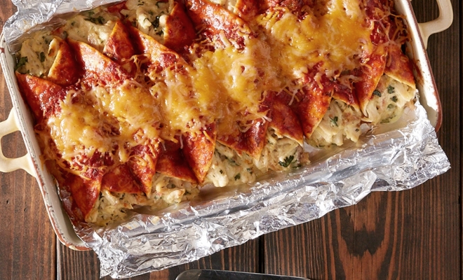 Chicken Enchiladas Foil Packets