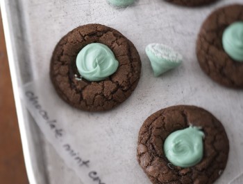 Mint Chocolate Cream Cookies