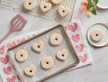 Jam Filled Valentine's Cookies