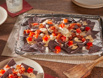 Red, White, and Blue Nachos