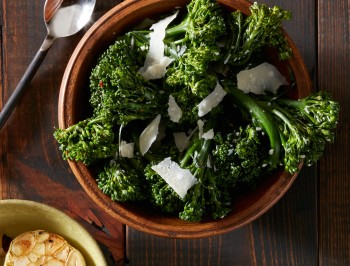 Roasted Broccolini with Garlic and Parmesan