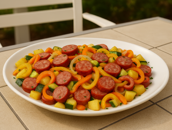 Grilled Sausage and Vegetables