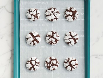 Mexican Chocolate Crinkle Cookies