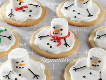 Melted Snowman Sugar Cookies 