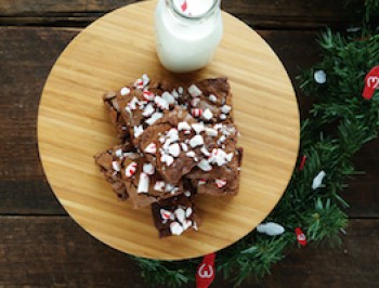 Peppermint Candy Cane Brownies