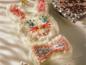 Easter Ice Cream Cake with Funny Bunny Pattern Recipe