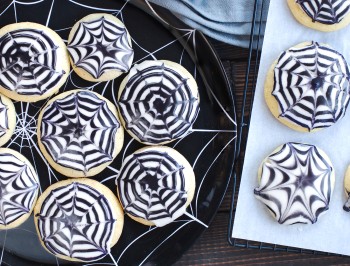 Halloween Spiderweb Cookie Recipe
