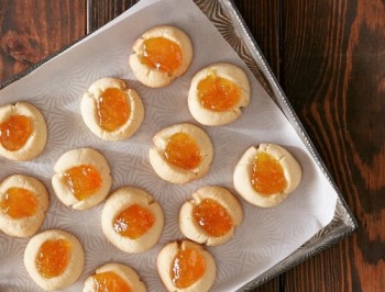 Jam Filled Thumbprint Cookies