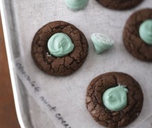 Mint Chocolate Cream Cookies