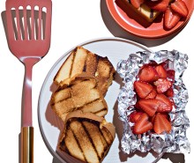 Grilled Strawberry Shortcake with Sweet Cream