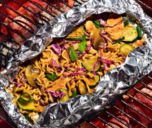 Spicy Korean Chicken and Ramen Noodle Packets