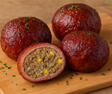 Bacon Wrapped Onion Bombs