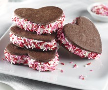 Chocolate Heart Sandwich Cookies