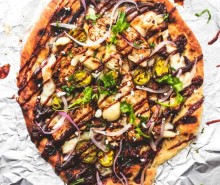 Grilled BBQ Chicken Pizza