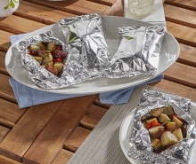 Grilled Potatoes, Onions and Pepper Packet