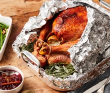 Foil Wrapped Roasted Turkey