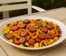 Grilled Sausage and Vegetables