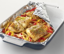 Cajun Fish with Roasted Vegetables