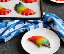 Rainbow Banana Caramel Empanada