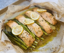 Lemon Garlic Baked Salmon