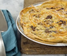 Bacon and Cheddar Cheese Tortilla Quiche