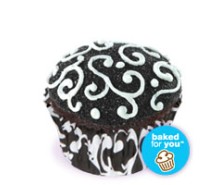 Black and White Swirl Cupcakes