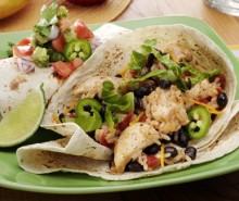 Speedy Chicken &amp; Black Bean Burritos