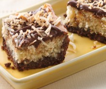 Chocolate Hazelnut Coconut Bars