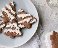 Chocolate Cookie Cut-Outs with Marshmallow Frosting