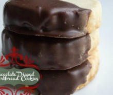 Chocolate Dipped Shortbread Cookies